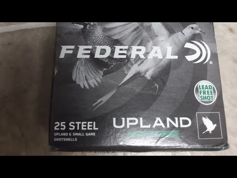 THE AMMO OUTLINED #6- FEDERAL 20 GAUGE UPLAND STEEL 7 1/2  (LEAD FREE SHOT) REVIEW!!!!