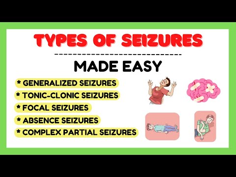 Epilepsy & seizure disorders, types of seizures, types of epilepsy seizures, pharmacology made easy