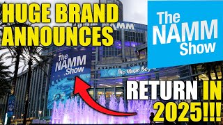 MAJOR GUITAR BRAND ANNOUNCES THEIR RETURN TO NAMM