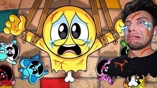 PLAYER DEATH CUTSCENE POPPY PLAYTIME CHAPTER 3 ANIMATION (PLAYER VS NIGHTMARE HUGGY WUGGY FIGHT)