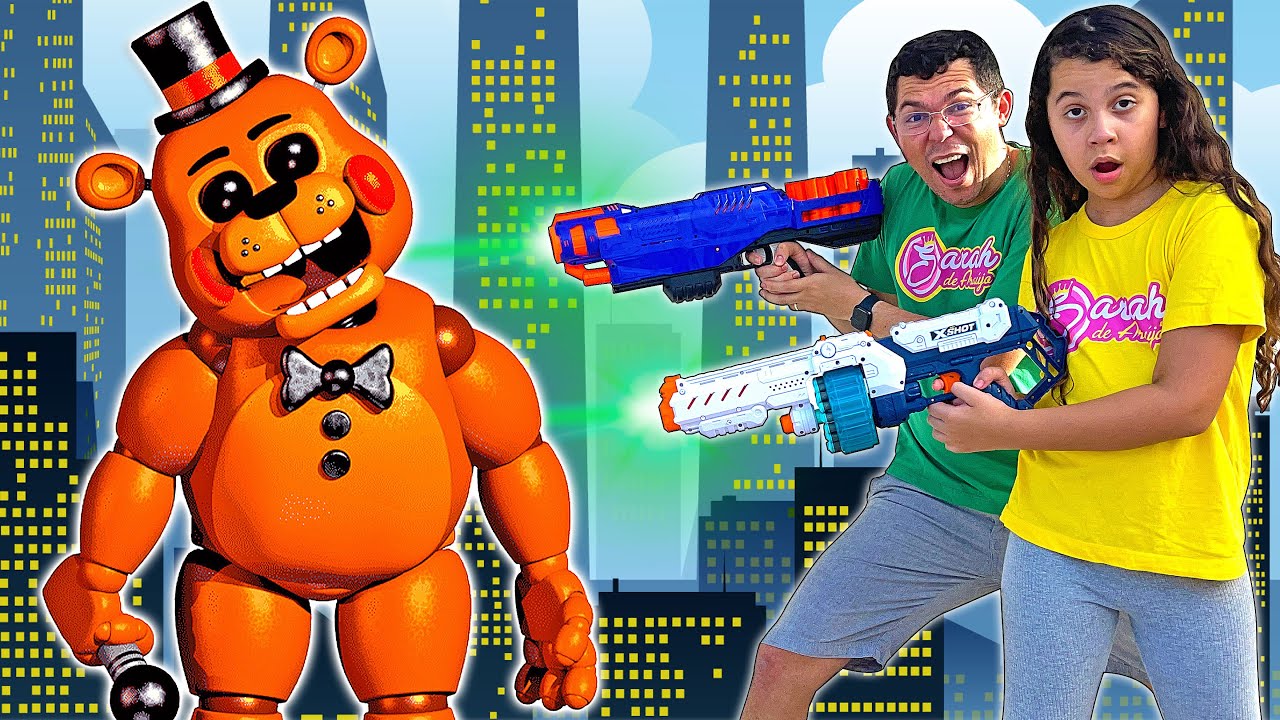 SARAH E O PAPAI EM BUSCA DOS ANIMATRONICS ! - Sarah de Araújo