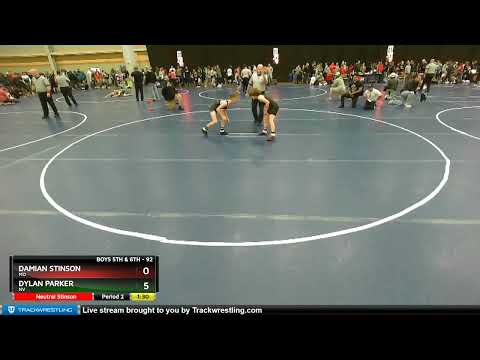 92 Lbs Champ. Round 1 - Damian Stinson, MO Vs Dylan Parker, NV C589