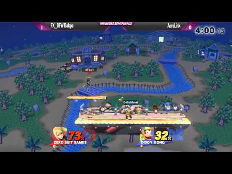 Shockwave 15 Smash 4 - FX DFW Dakpo (ZSS) vs AeroLink (Diddy) - Winners Semifinals