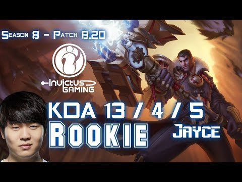 IG Rookie JAYCE vs GALIO Mid - Patch 8.20 KR Ranked