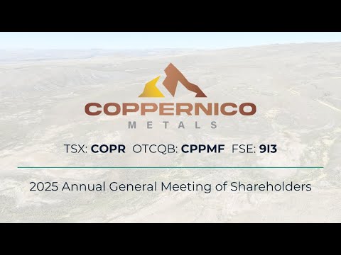 Coppernico Metals 2025 Annual General Meeting (AGM) Presentation