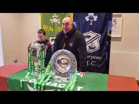Triple Crown and  Six Nations Championship Trophies In Westport Town Hall. 02.04.2018