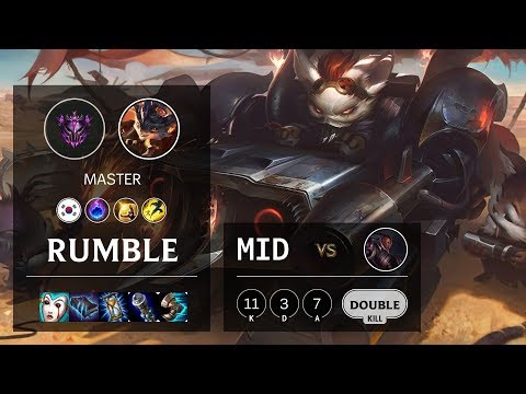 Rumble Mid vs Lucian - KR Master Patch 10.5