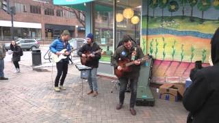 Guster, "This Could All Be Yours" live street performance, Iowa City 2/1/16