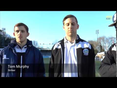 Connor Essam, Stefan Payne and Tom Murphy ahead of FA Cup Match