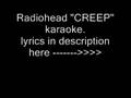 Radiohead "Creep" karaoke 