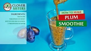 Plum smoothie for stronger hair and radiant skin