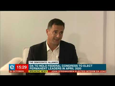 DA party leader John Steenhuisen sits down with eNCA's Vuyo Mvoko