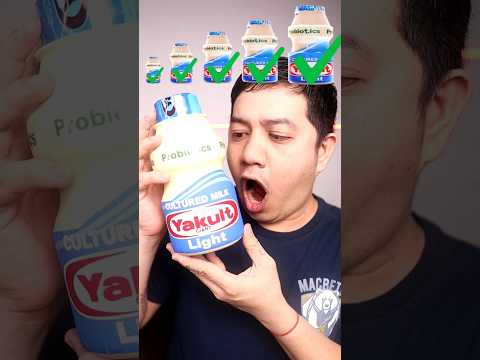 Small, Big, Giant YAKULT Light!?🍼 #YakultEverydayEverydayOK #yakult #YakultLIGHT #mukbangyakult