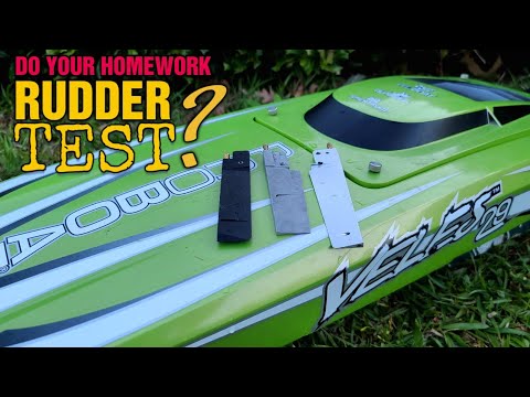 Proboat Veles 29 Rudder Testing - Rc Boat Steering Problems