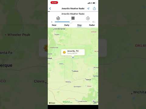 Severe Thunderstorm Warning On WXK38 Amarillo, TX - 9/1/2022