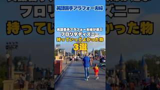 フロリダディズニー持っていってよかった物3選