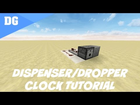 Dukester - Minecraft EASIEST Dispenser and Dropper Clock Tutorial [WORKS IN 1.20.2]