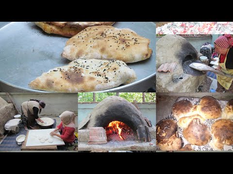 Fırın da köy ekmeği ve kıymalı pide nasıl yapılır Şadiye anne yemekleri