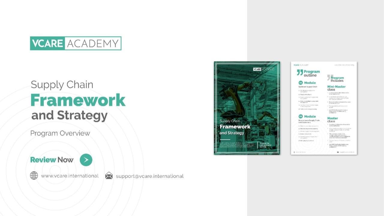 Supply Chain Framework and Strategy - Program Overview