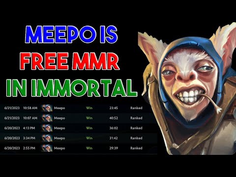 This is Why Meepo is Free MMR in Immortal Bracket 😂