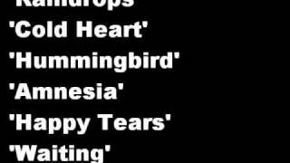 Cheryl Cole Messy Little Raindrops official track listing