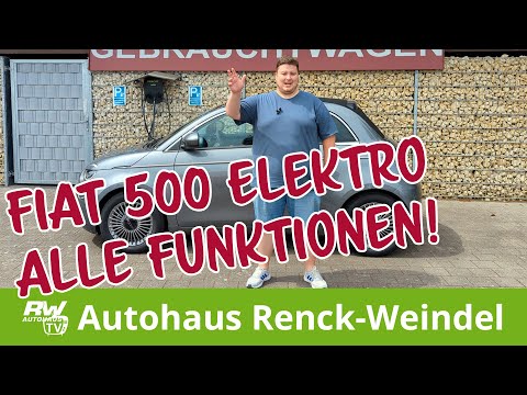 Erklärung aller Funktionen des Fiat 500 Elektro - Tutorial, How-To, Einführung, Kurzanleitung