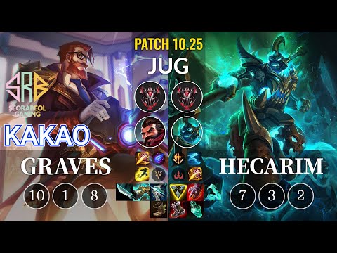 SRB KaKAO Graves vs Hecarim Jungle - KR Patch 10.25