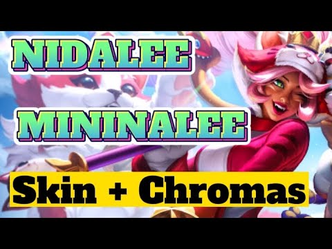 NUEVA SKIN NIDALEE 😚 MININALEE/KITTALEE NIDALEE😽JUNGLA/JUNGLE👈 (PARTIDA/GAMEPLAY+SKIN+CHROMAS)