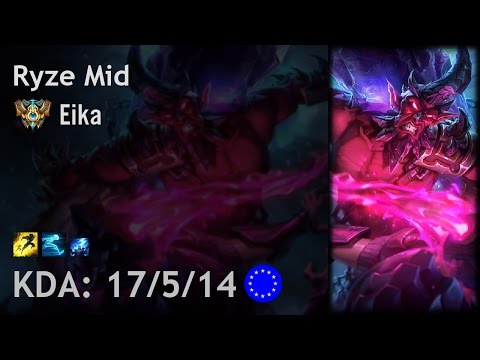 Ryze Mid vs Vladimir - Eika - EUW Challenger Patch 6.21