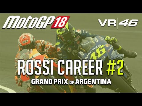 AGGRESSION IS KEY | MotoGP 18 Rossi Career Mode: Race 2 - Argentina