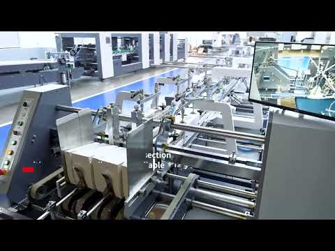 Revolutionize Packaging with the LC Series Auto Folder Gluer | New Luolan Machinery #foldergluer