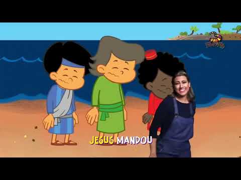 Pedro, Tiago, João no barquinho em Libras - 3Palavrinhas - Volume 4