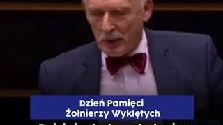 Janusz Korwin-Mikke o Żołnierzach Wyklętych! „Cześć i chwała bohaterom”