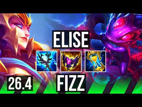 ELISE vs FIZZ (JGL) | Good KDA: 15/1/7 | KR Master | 26.4