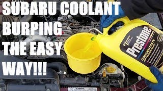 How to: Fill and burp a Subaru cooling system in about 5 minutes!