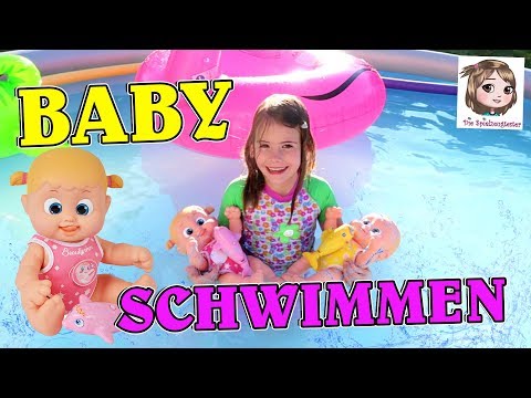 BOUNCIN BABYS - Hannah und ihre Puppen gehen im Pool schwimmen - deutsch