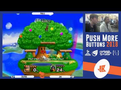 Push More Buttons 2018 - Jax (Captain Falcon) vs Deepak (Donkey Kong) - Pools