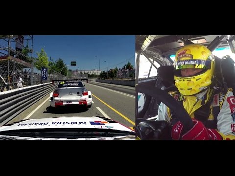 Onboard lap Vila Real streetcircuit, Tom Coronel, FIA WTCC Portugal 2015