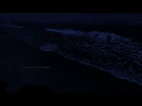 Fall Asleep with Powerful Waves at Night on Museddu Beach - Ocean Sounds for Deep Sleeping