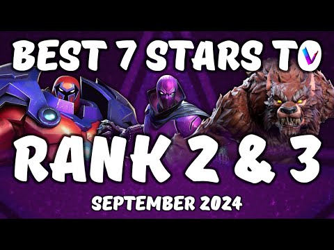 Best 7 Stars to Rank 2, Rank 3 & Rank 4(?) Ranked & Tier List - Vega's Tier List - September MCoC