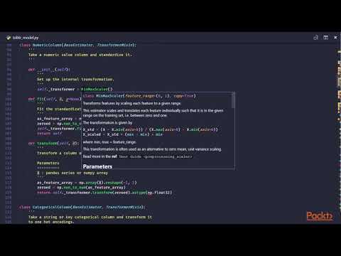 Tensorflow Solutions for Data TableModel Base Class | packtpub com