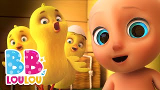 Une Poule sur un Mur | comptines pour bébé | Comptines pour enfants | BB LouLou