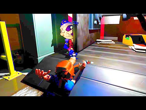 Gregory Jumpscares Moon And CRUSHES Him - Five Nights At Freddy's Security Breach