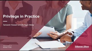 Privilege in Practice
