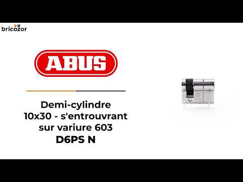 Demi-Cylindre - anti-casse - s'entrouvrant - sur numéro 603 - D6PSN ABUS