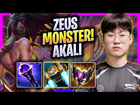 ZEUS IS A MONSTER WITH AKALI! - HLE Zeus Plays Akali TOP vs Gragas! | Season 2025