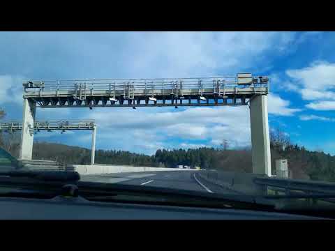 Autofahrt, A9, Pyhrnautobahn, Gratkorn, Tunnel 1 und 2, Graz Umgebung, Steiermark, Austria