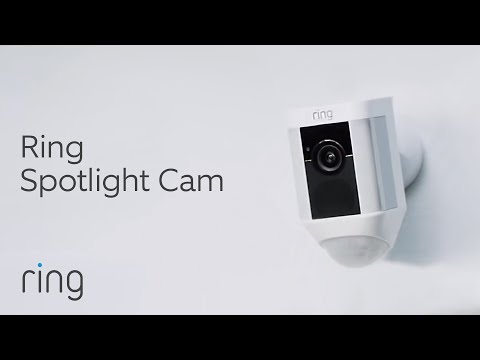 Ring Spotlight Cam Battery HD Security Camera with Built Two-Way Talk and Siren Alarm (2-Pack, White)