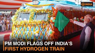 PM Modi Flags Off India's First Hydrogen Train & more news | DD India Live | 5 PM IST