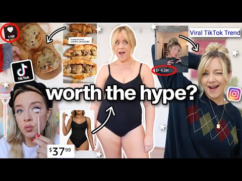 testing VIRAL TikTok products, trends & recipes! (viral bodysuit, messy bun, CROOKIE & more) ????